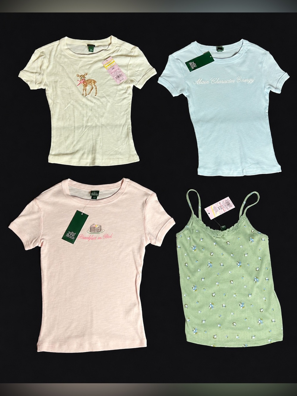 Wild Fable women’s Youth Junior XXS Tops Lot NWT Tees Cami Target 2XS NEW